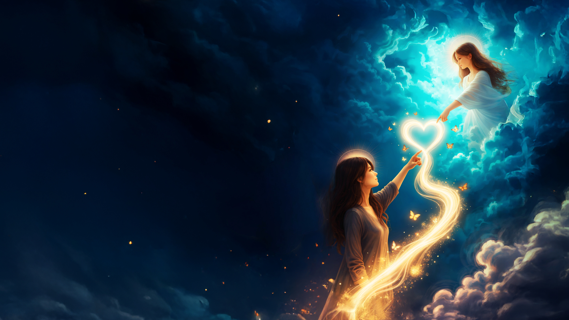 Madre e hija conectadas en el amor